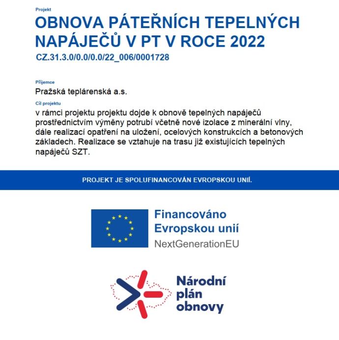 EU podpora páteřního napáječe 2022